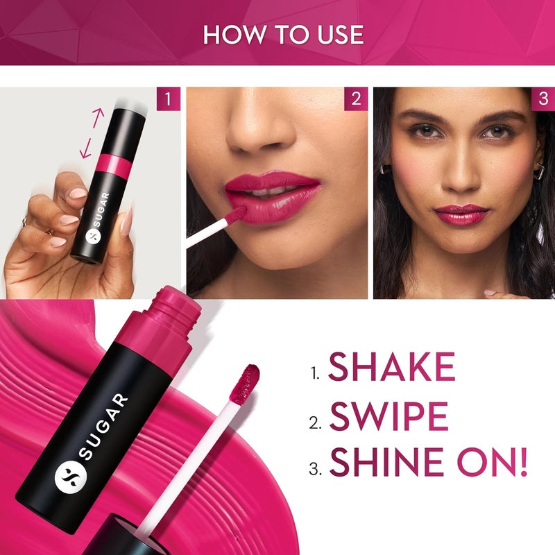 SUGAR Cosmetics Partner In Shine Transferproof Glossy Lipstick - 01 Cinnamon Champagne, 3ml - Image 3